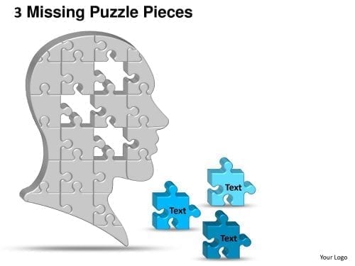 3 Missing Puzzle Power Point Template