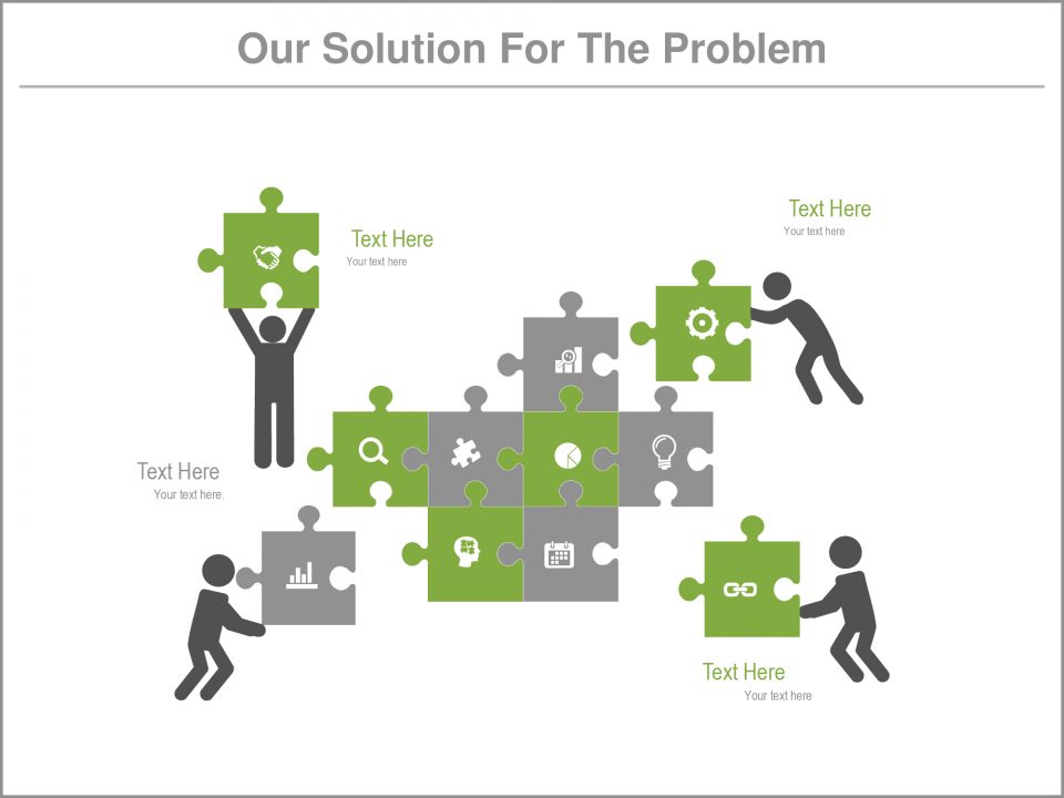 Our Solution For The Problem Power Point & slide Template