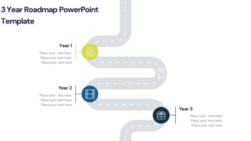 3 Year Roadmap PowerPoint Template