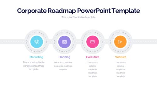 Business Corporate Roadmap PowerPoint Template