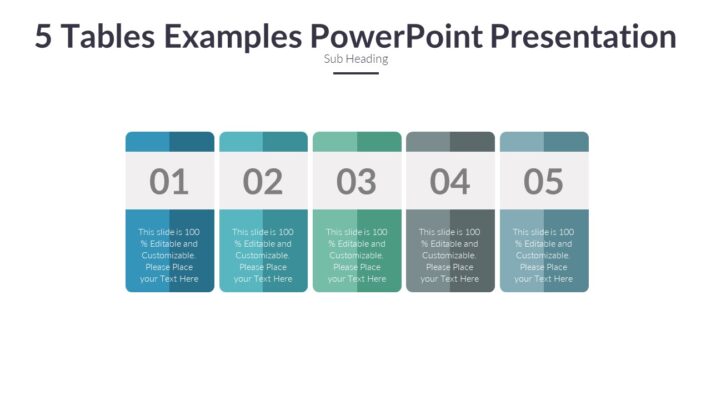 5 Tables Examples PowerPoint Presentation - Slidevilla