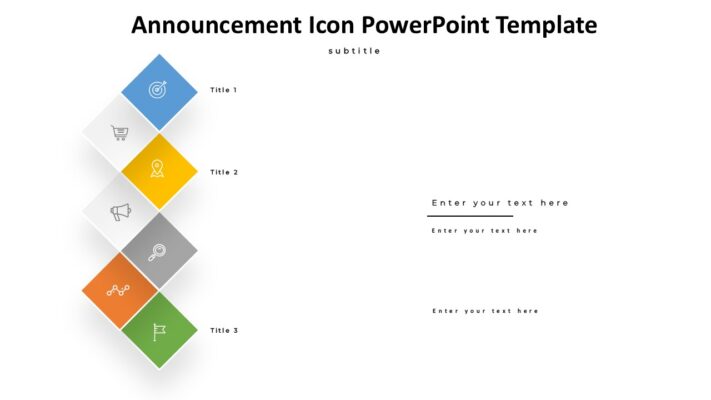 Announcement Icon PowerPoint Template - Slidevilla