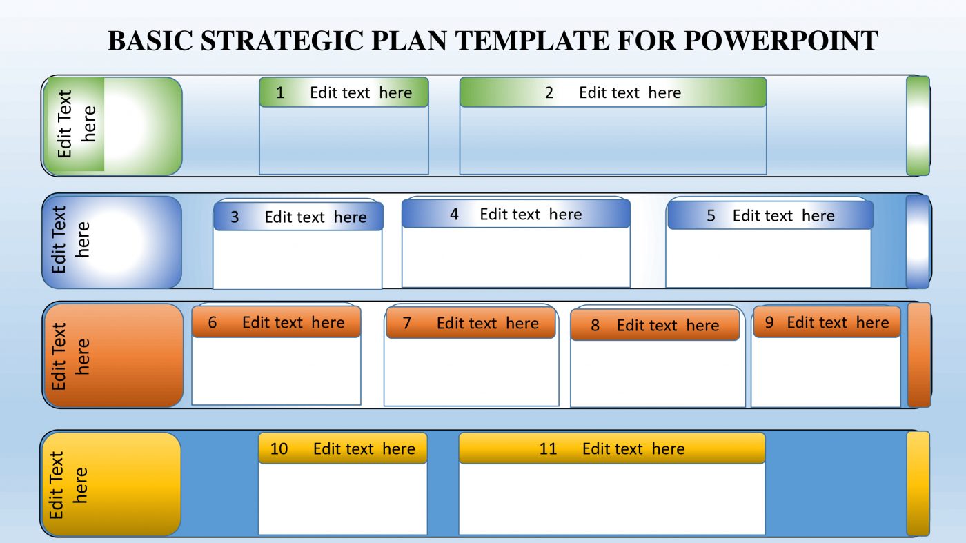 Basic Strategic Plan Template for PowerPoint Slidevilla