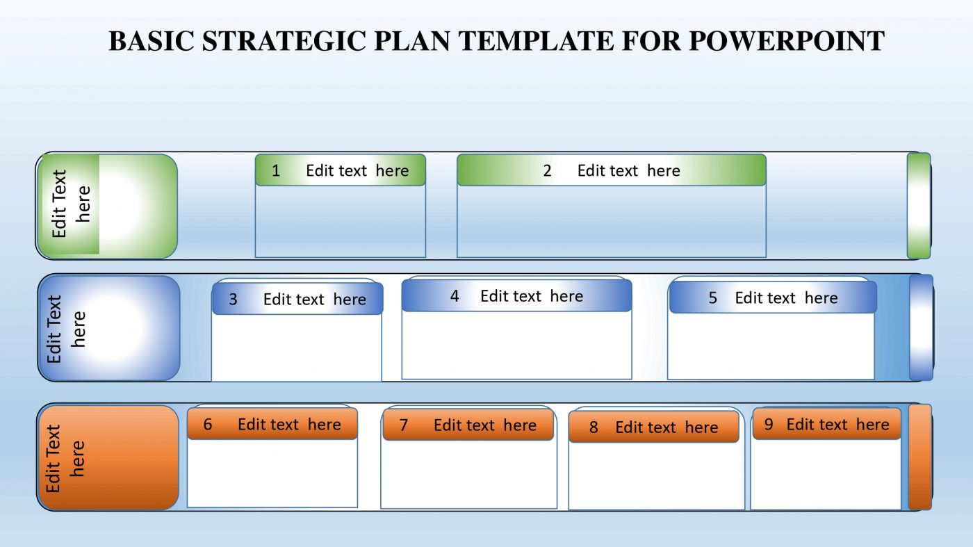 Basic Strategic Plan Template for PowerPoint - Slidevilla