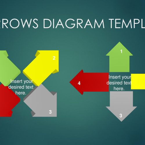 Four Arrows Diagram PowerPoint template