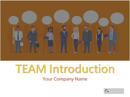 Team Introduction Workforce and Responsibilities PowerPoint template