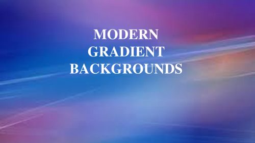 Modern Gradient Backgrounds for PowerPoint