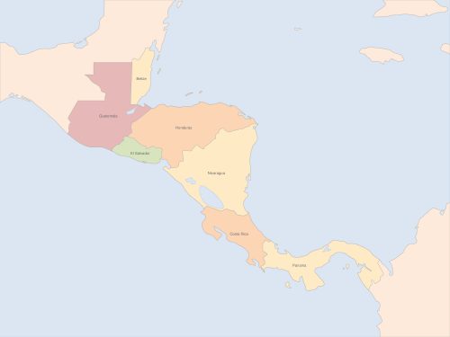 Central America PowerPoint template