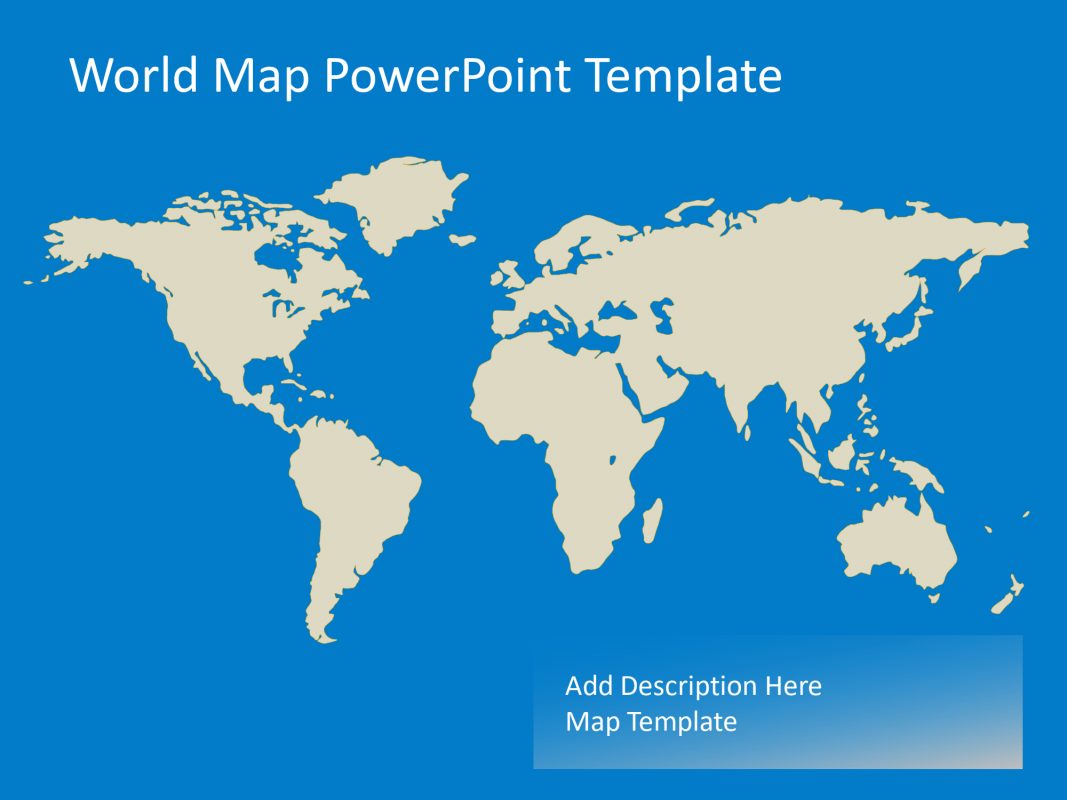 powerpoint presentation with world map