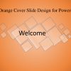 Orange Cover Slide Design for PowerPoint