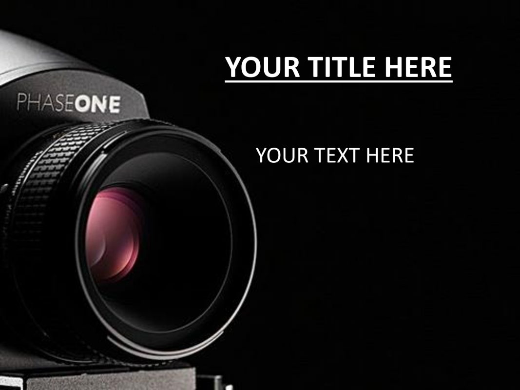 Free photography camera template Slidevilla