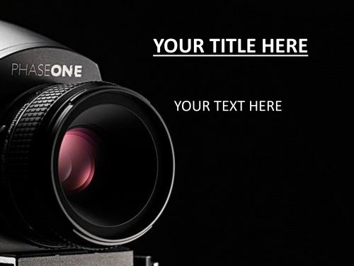 Free photography camera ppt template