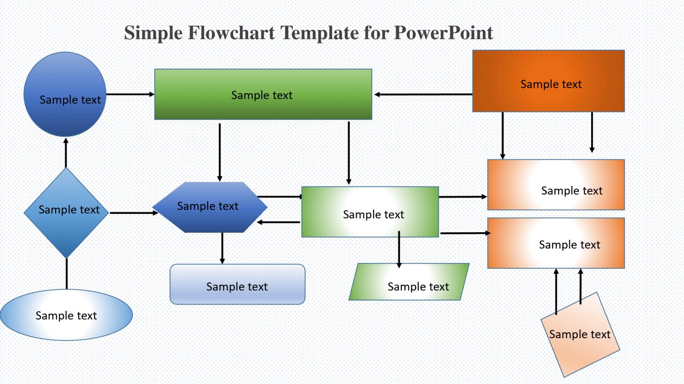 Simple Flowchart Template for PowerPoint
