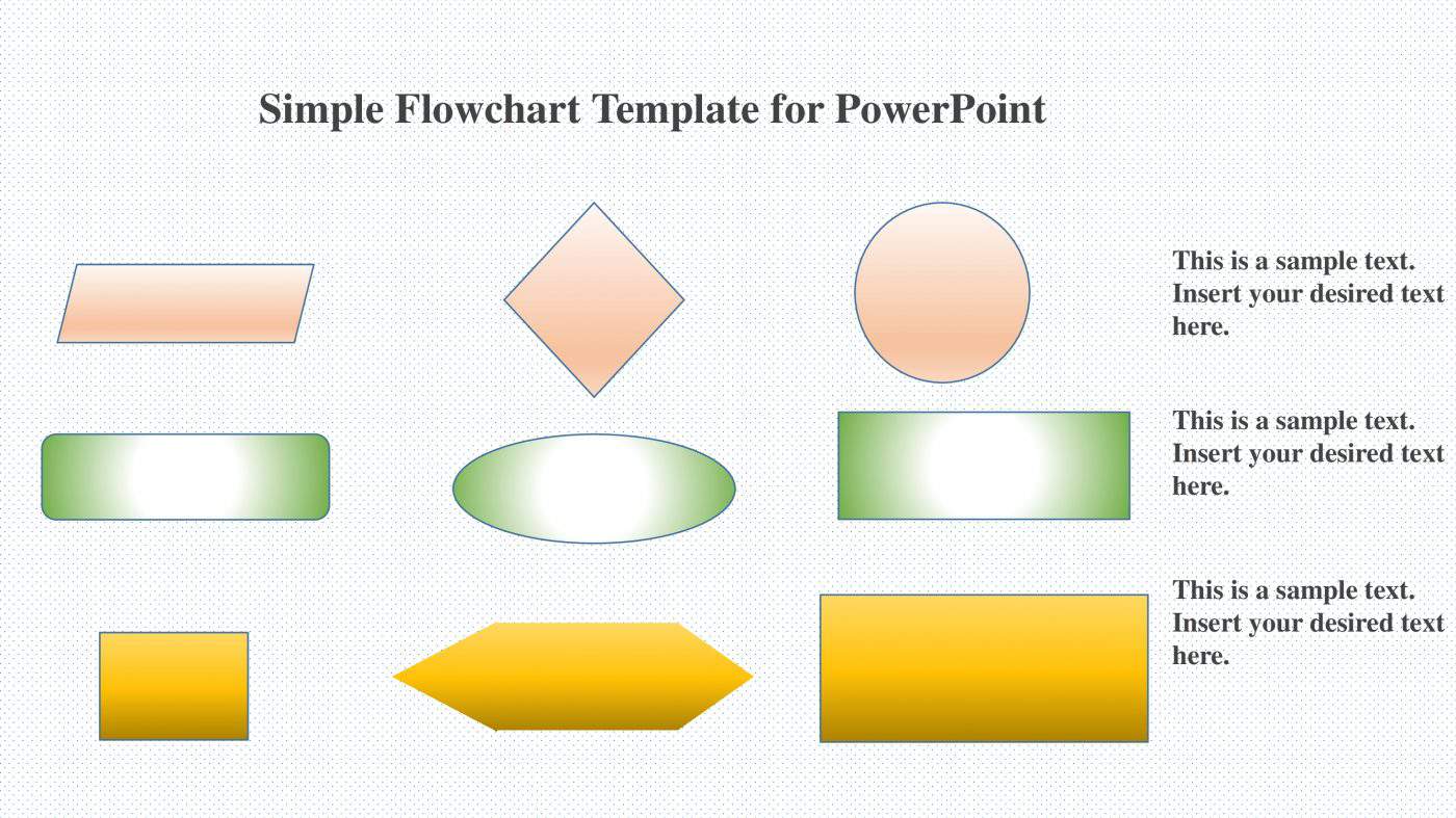 Simple Flowchart Template for PowerPoint - SlideVilla.Com