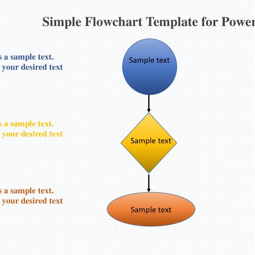 Simple Flowchart Template for PowerPoint - SlideVilla.Com