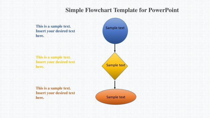 Simple Flowchart Template for PowerPoint - SlideVilla.Com