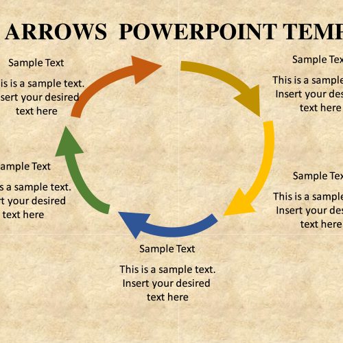 Curved Arrow Diagram Template