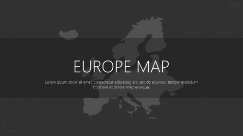 Europe Map Template For Powerpoint