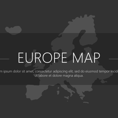 Europe Map Template For Powerpoint