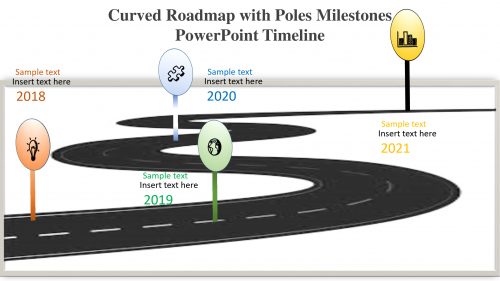 curved roadmap powerpoint