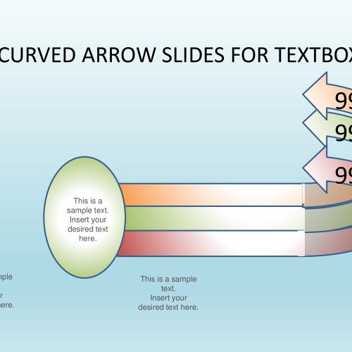 Curved Arrow slides for textbox template