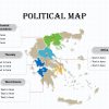 Greece map for powerpoint