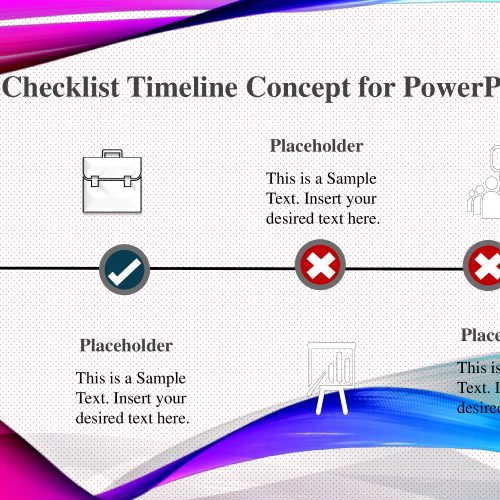 Checklist Timeline Concept for PowerPoint