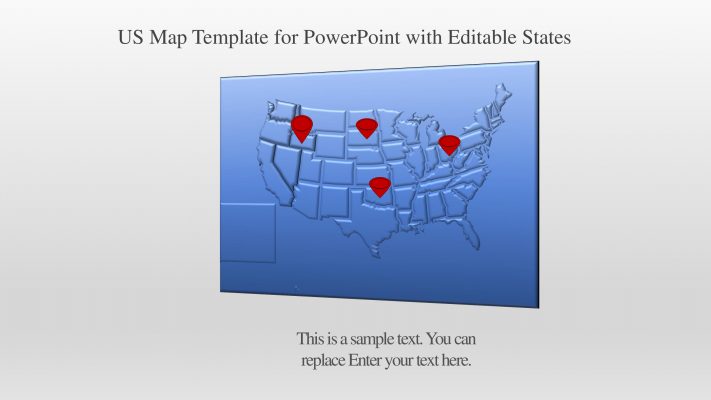 USA Map Template for PowerPoint with Editable States - Slidevilla