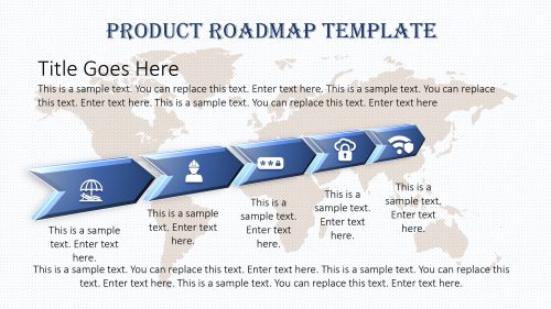 Roadmap powerpoint free slide