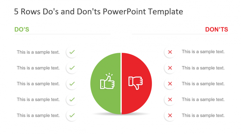 Do's and Don'ts PowerPoint Template - Slidevilla