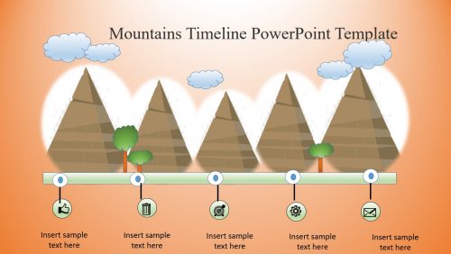 Mountains Timeline PowerPoint Template
