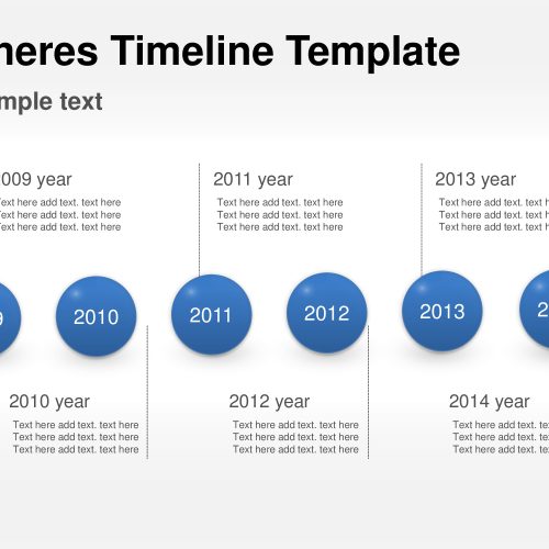Sphere Timeline Diagram Slide