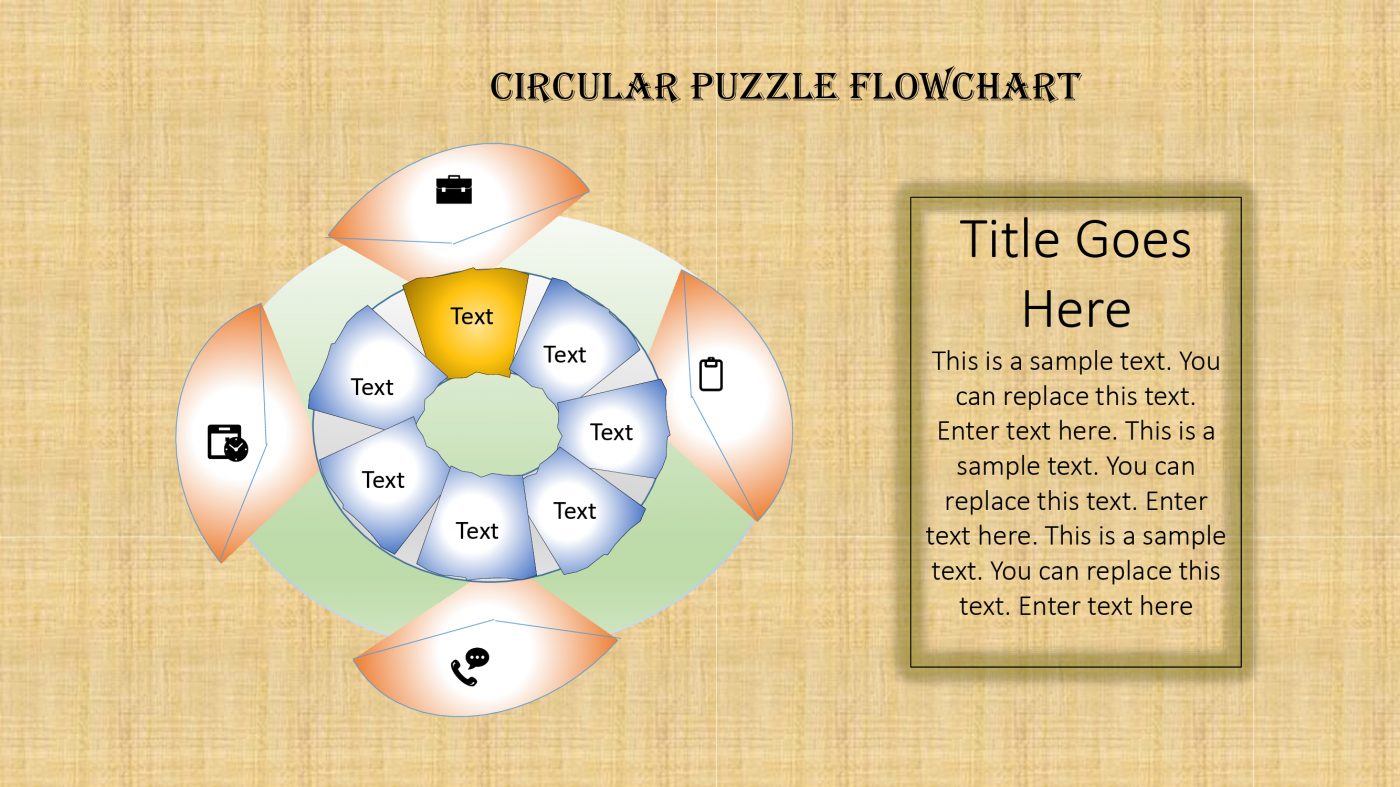 Circular flowchart Template Slide - Slidevilla