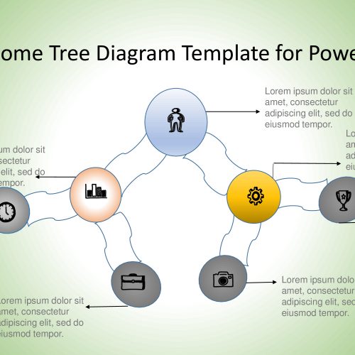 Awesome Tree Diagram PowerPoint Template