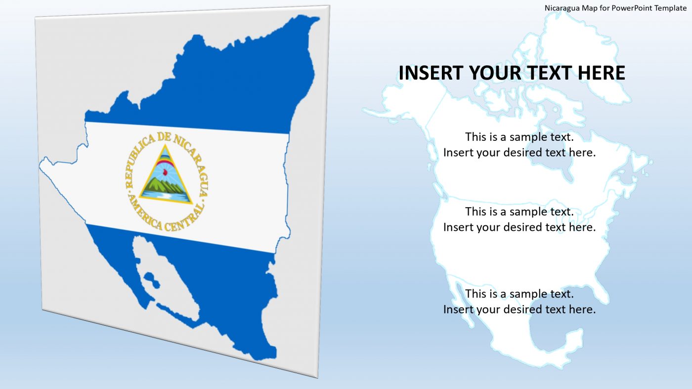 Nicaragua Map for PowerPoint Template - Slidevilla