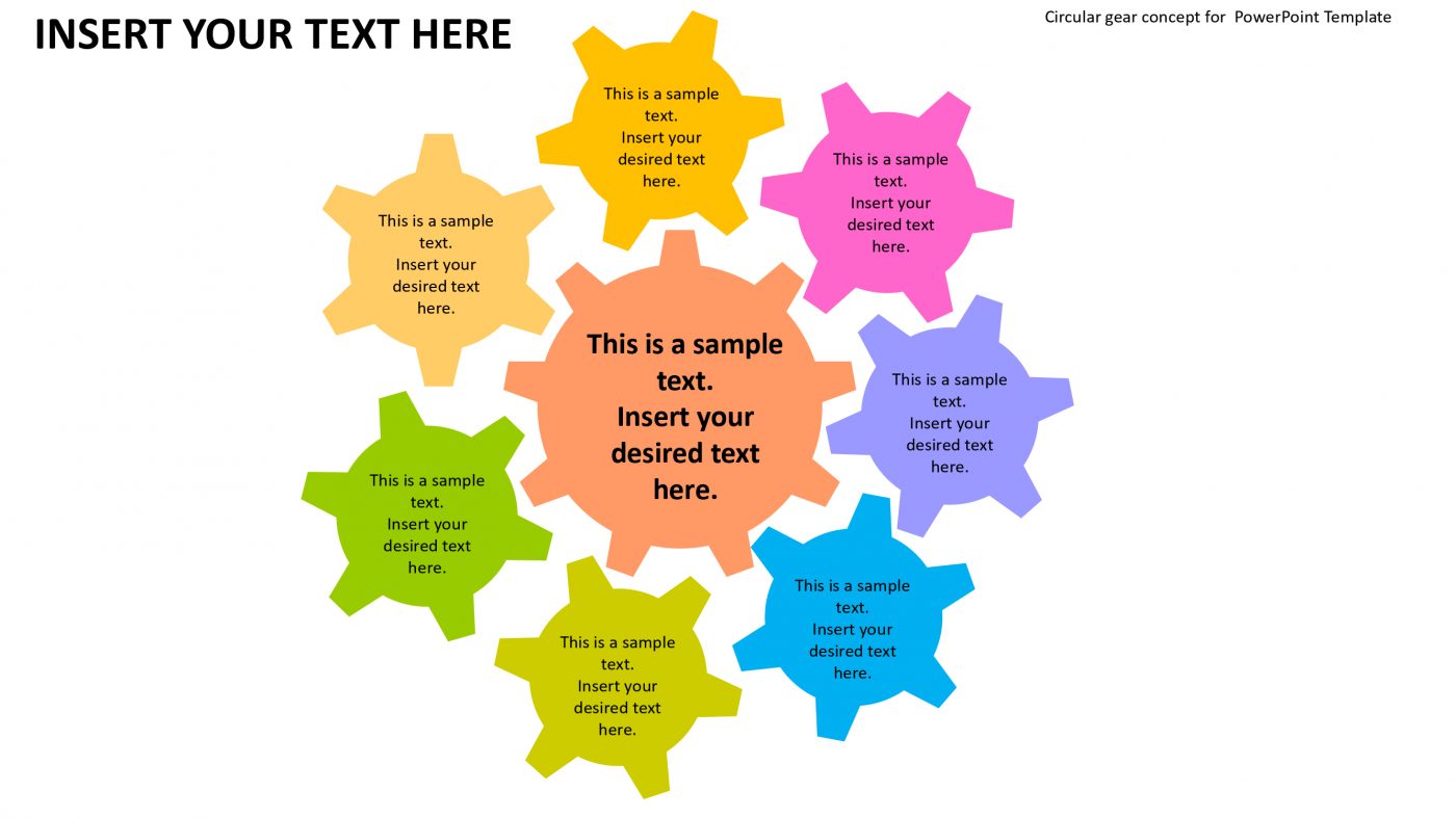 Circular flow chart template for PowerPoint Template - Slidevilla