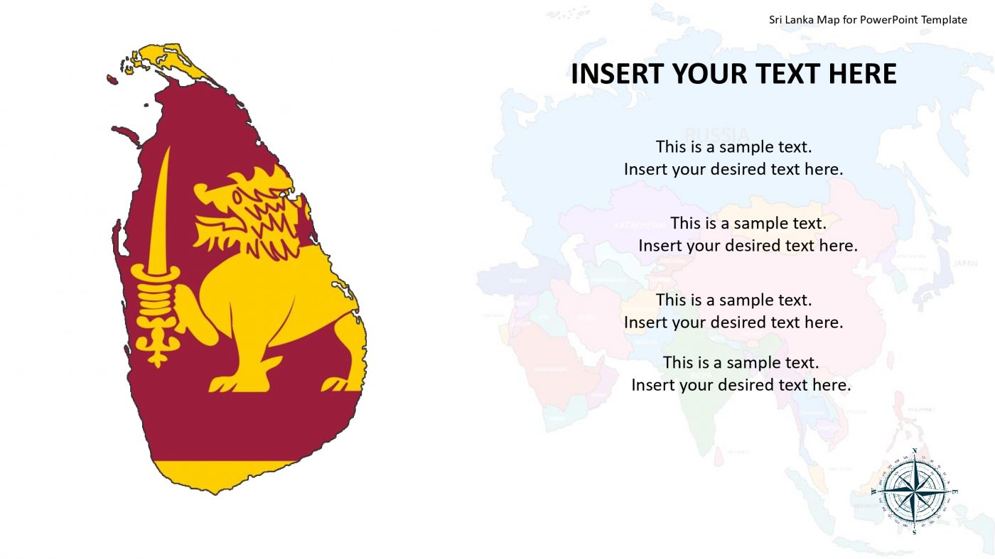 Sri Lanka Map for PowerPoint Template Slidevilla