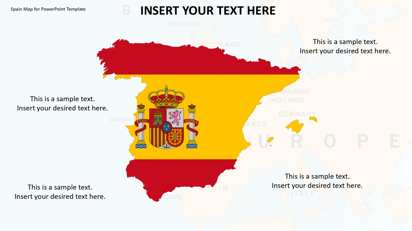 Spain Map for PowerPoint Template Slidevilla