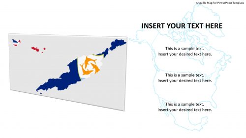 Anguilla Map for PowerPoint Template