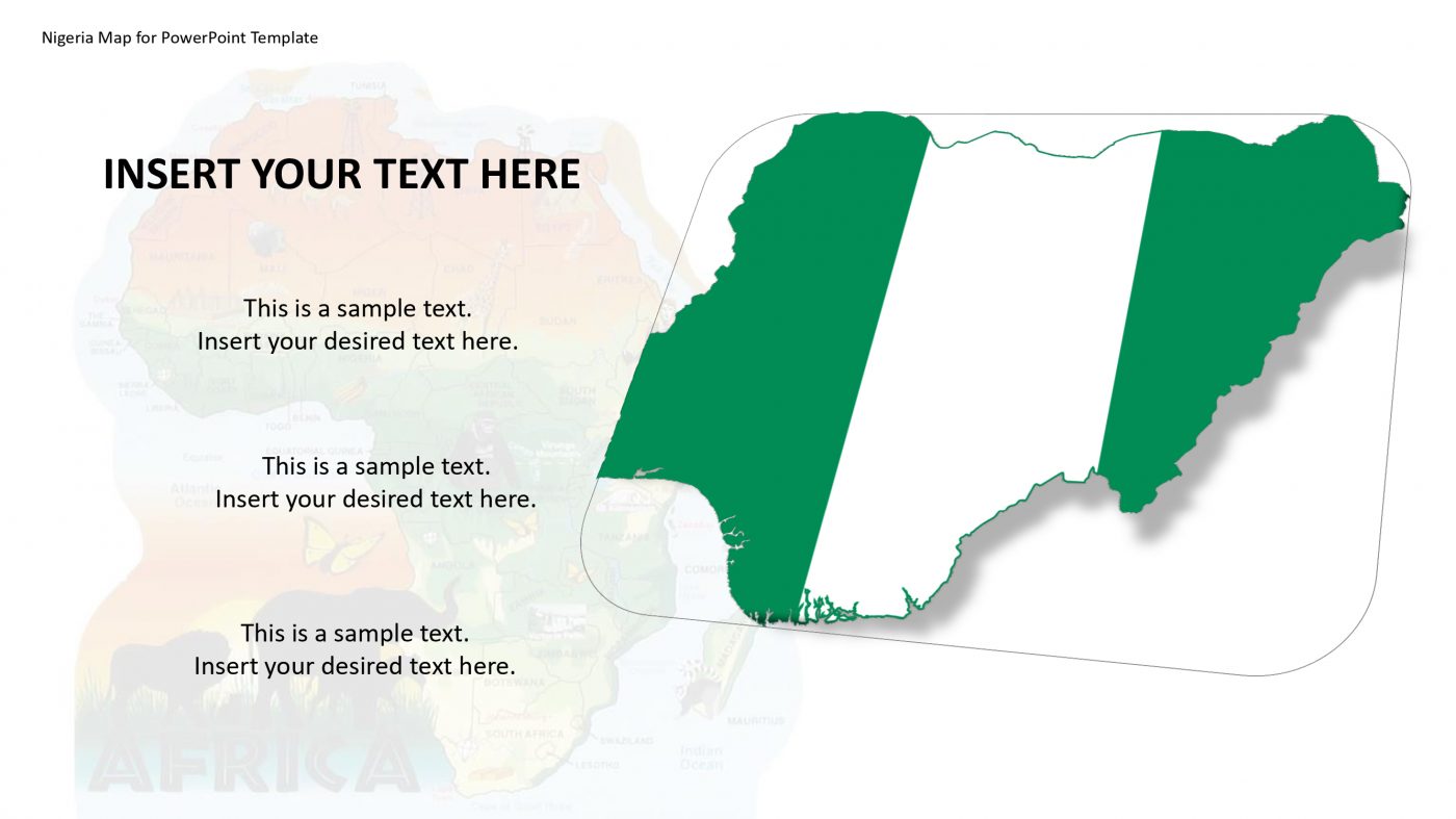 Nigeria Map For PowerPoint Template - Slidevilla