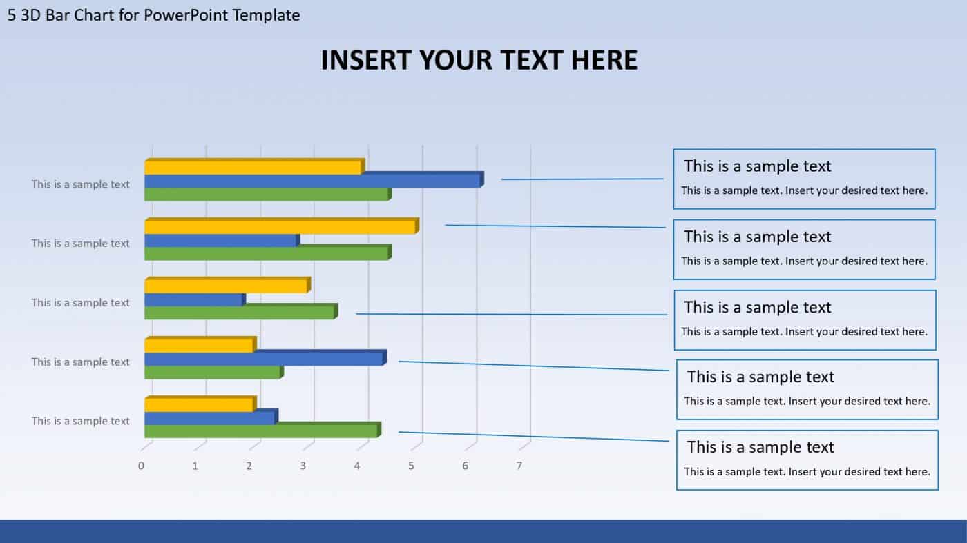 3D Bar Chart for PowerPoint Template - Slidevilla