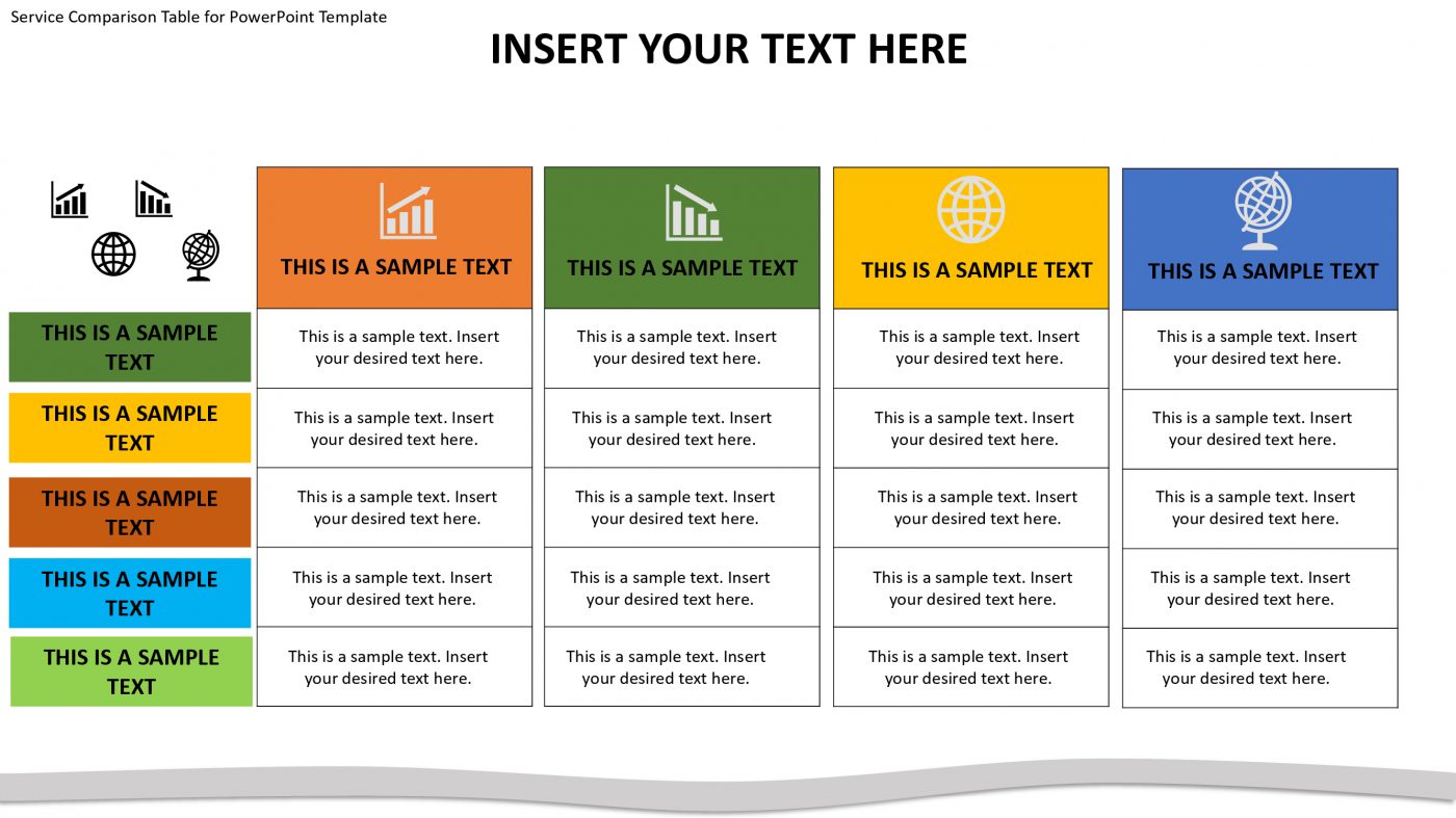 Comparison Table for PowerPoint Template Slidevilla