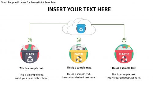 Trash Recycle Process for PowerPoint Template