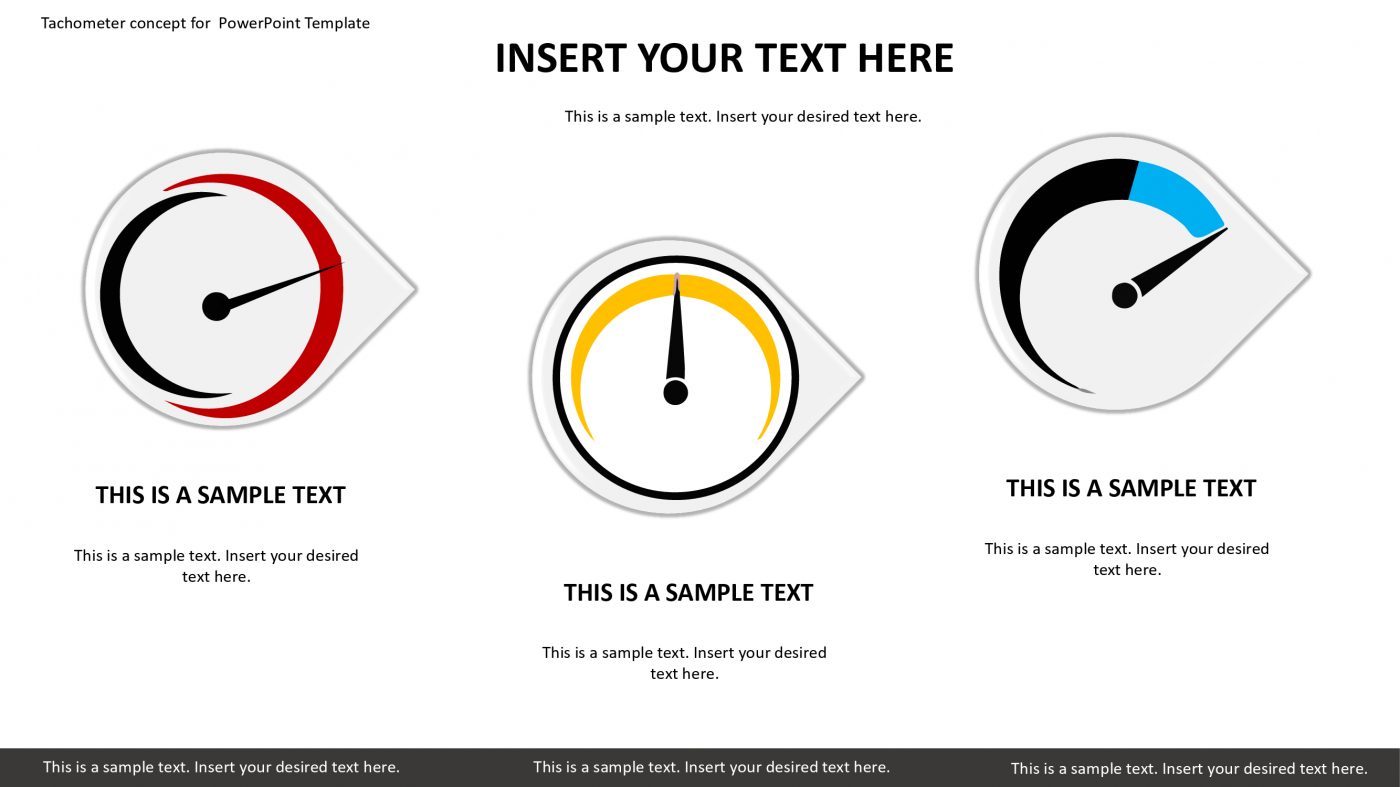 Tachometer concept for PowerPoint Template Slidevilla