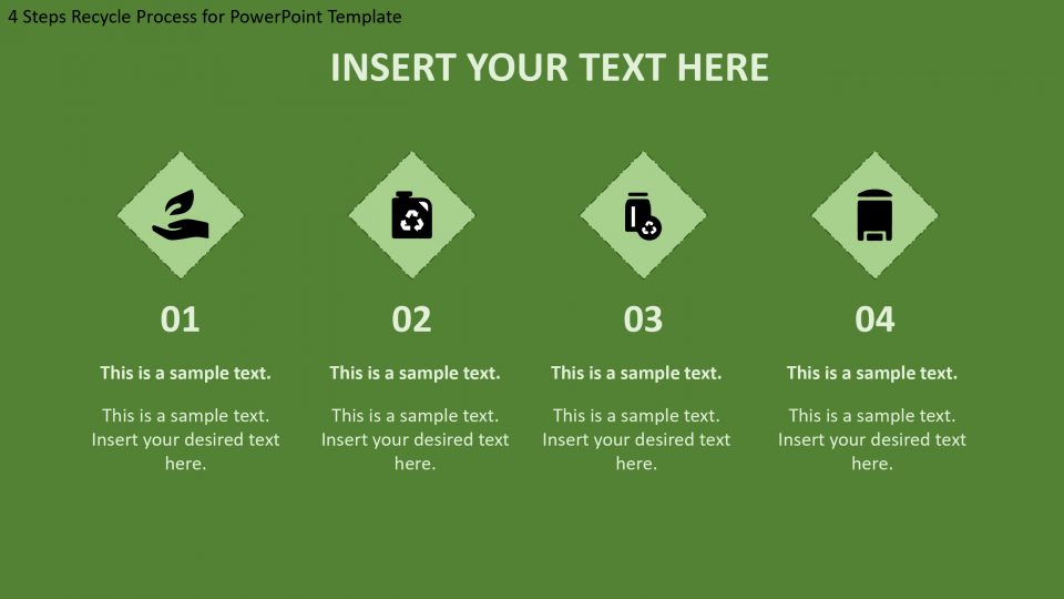4 Steps Recycle Process For Powerpoint Template Slidevilla