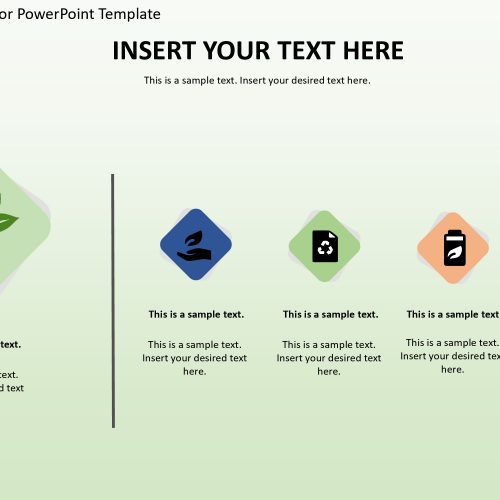 Recycle Elements Diagram for PowerPoint Template
