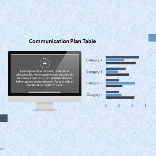 Communication Plan Table Slide Template