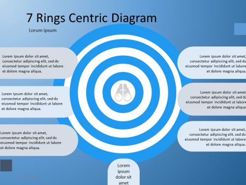 7 rings Centeric Diagram For Powerpoint