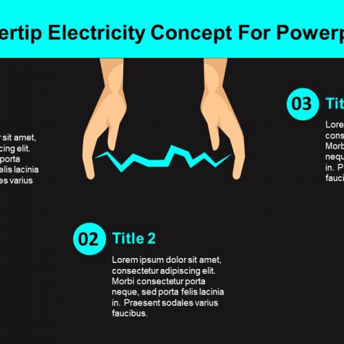 Fingertip Electricity Concept PowerPoint Template
