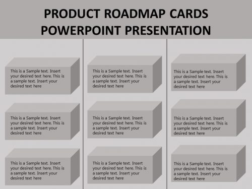 Product Roadmap Cards PowerPoint Template